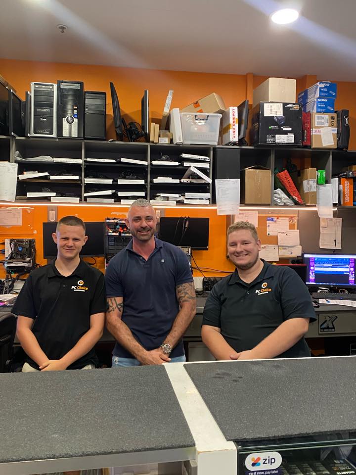 Technician at repair bench